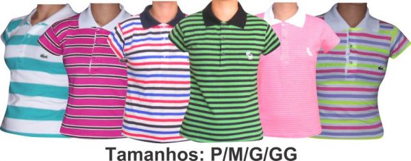 CAMISETA POLO FEMININA